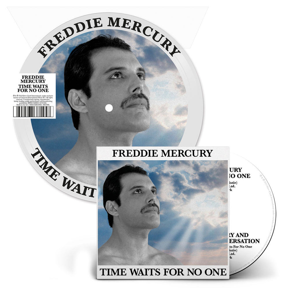 FREDDIE MERCURY  TIME WAITS FOR NO ONE 7/" VINYL PICTURE DISC queen rare 45 tours